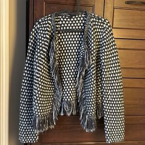 Maje Marc Fringe Trim Cardigan sz 1